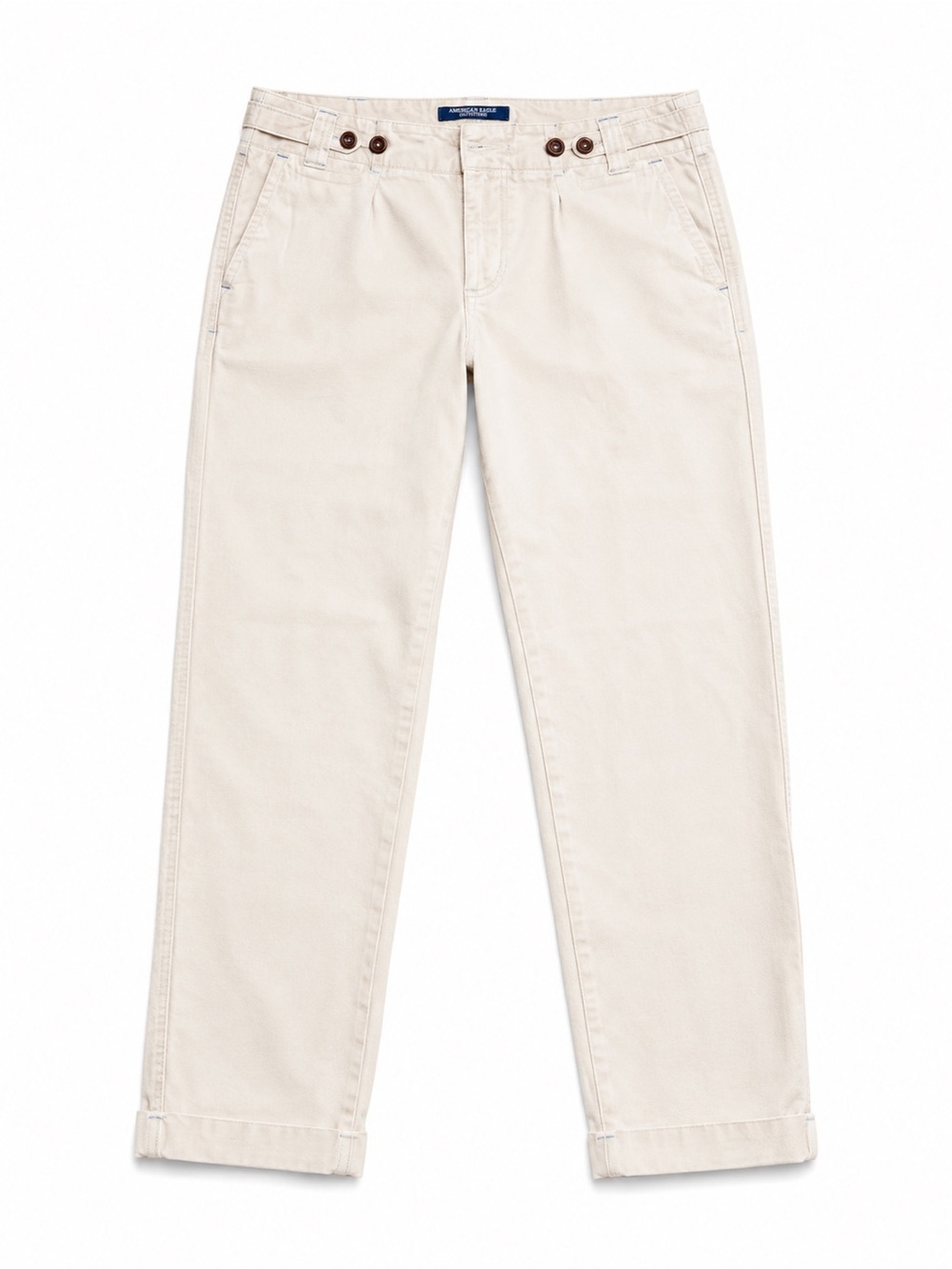 AE Womens Sailor Chino Pants Cream Size 6 Cropped
100% Cotton